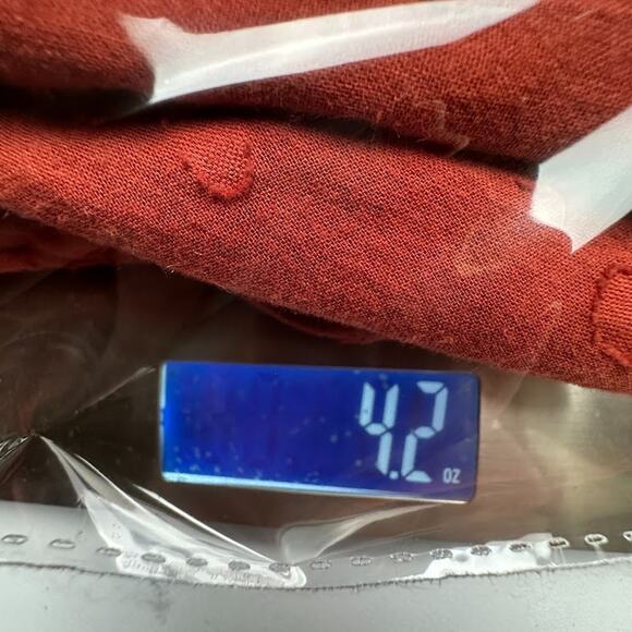 Free People Top Womens Extra Small Rust Long Sleeve Crop Peasant Boho Cottage - Picture 10 of 11